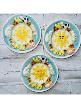 Vintage Plate Set From Mercuries 1995 Country Farm Tea Set
